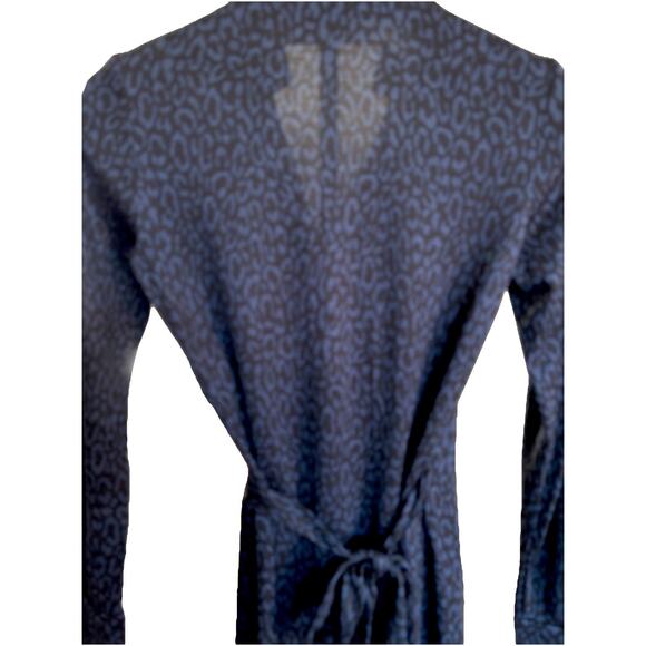 Diane von Furstenberg DVF Women Wrap Dress V-Neck, Long Sleeve 100% Silk Size 4 - Picture 12 of 16